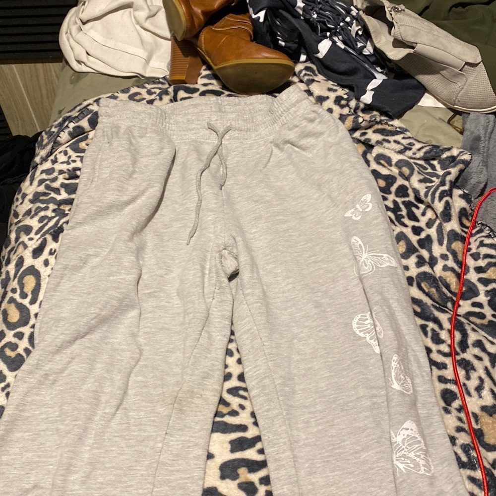 Grey sweatpants